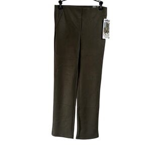 Rewash suede knit straight leg pants